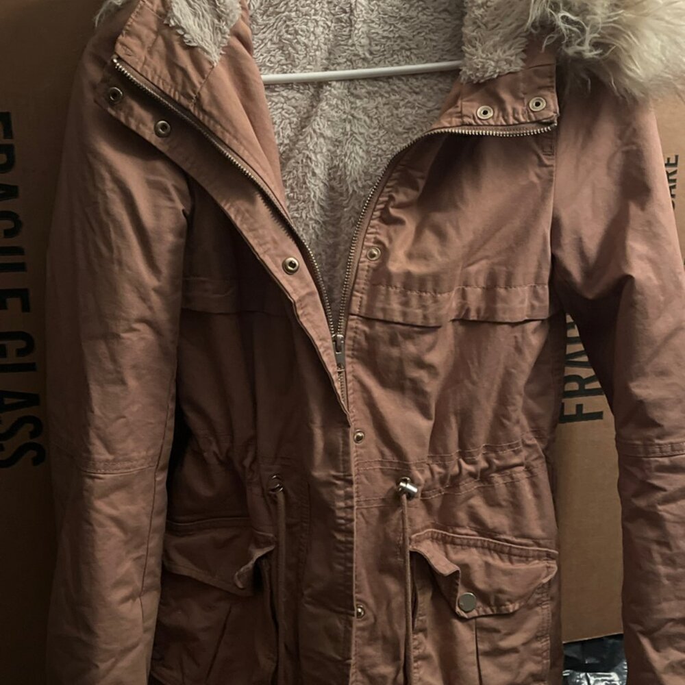 Xsmall H&M pink colored divided jacket
